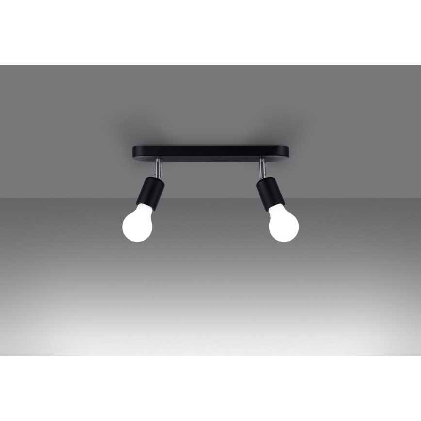 Spot FORNES 2xE27/60W/230V zwart