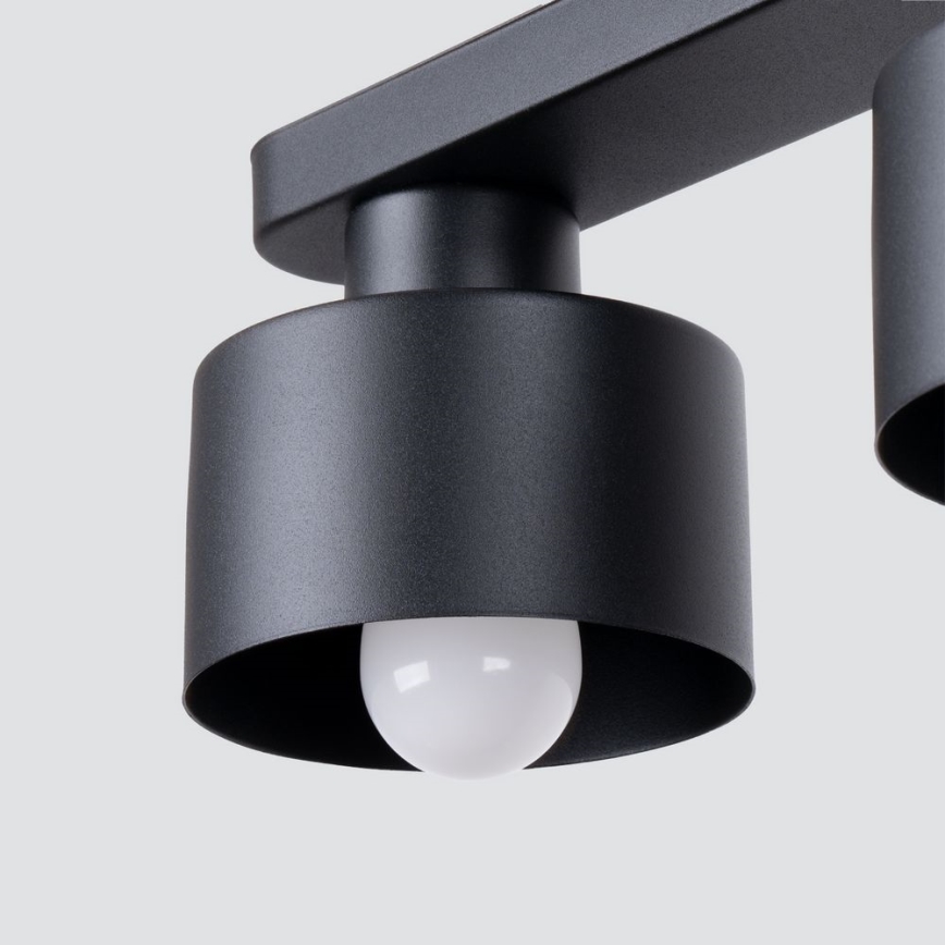 Plafondlamp SAVAR 2xE27/60W/230V zwart