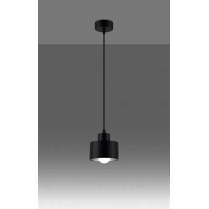 Hanglamp aan kabel SAVAR 1xE27/60W/230V zwart