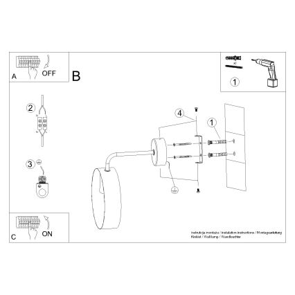 Wandlamp TITRAN 1xE27/60W/230V wit