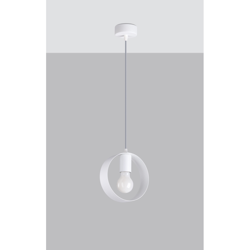 Hanglamp aan een koord TITRAN 1xE27/60W/230V wit