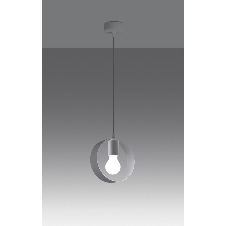 Hanglamp aan een koord TITRAN 1xE27/60W/230V wit