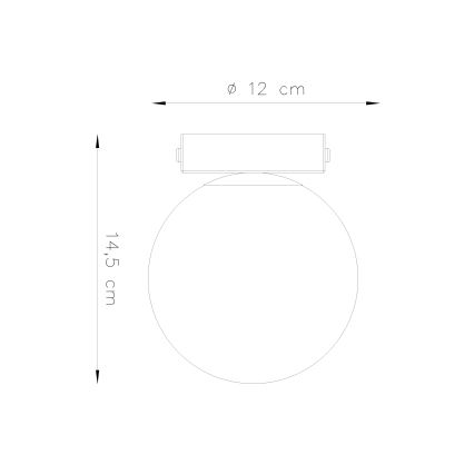 Plafondlamp YOLI 1xG9/12W/230V wit