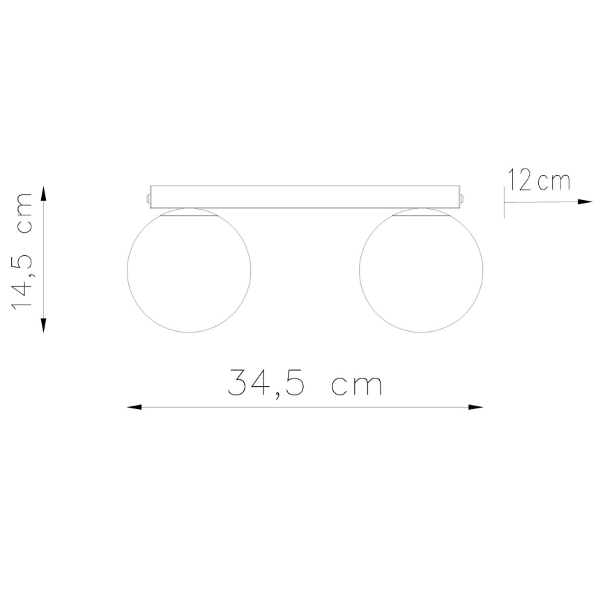 Plafondlamp YOLI 2xG9/12W/230V wit