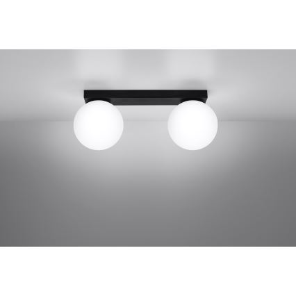 Plafondlamp YOLI 2xG9/12W/230V zwart