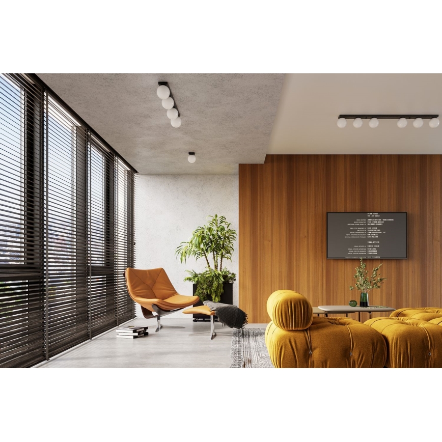 Plafondlamp YOLI 6xG9/12W/230V zwart