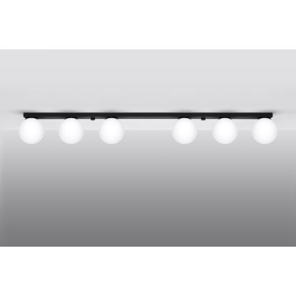 Plafondlamp YOLI 6xG9/12W/230V zwart