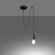 Hanglamp aan een koord NESO 1xE27/15W/230V beton