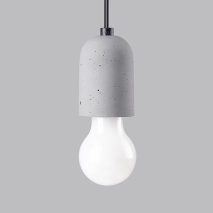 Hanglamp aan een koord NESO 1xE27/15W/230V spin beton