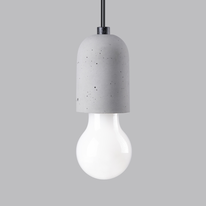 Hanglamp aan een koord NESO 1xE27/15W/230V spin beton
