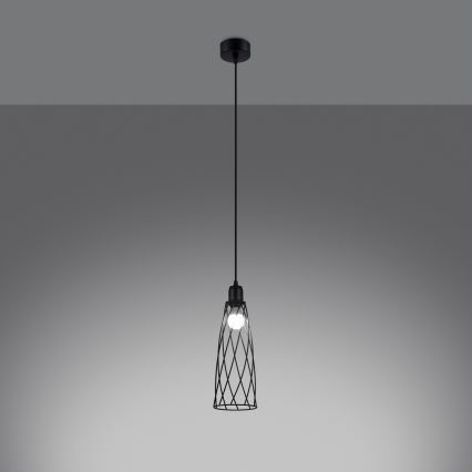 Hanglamp aan een koord SUBA 1xE27/15W/230V zwart