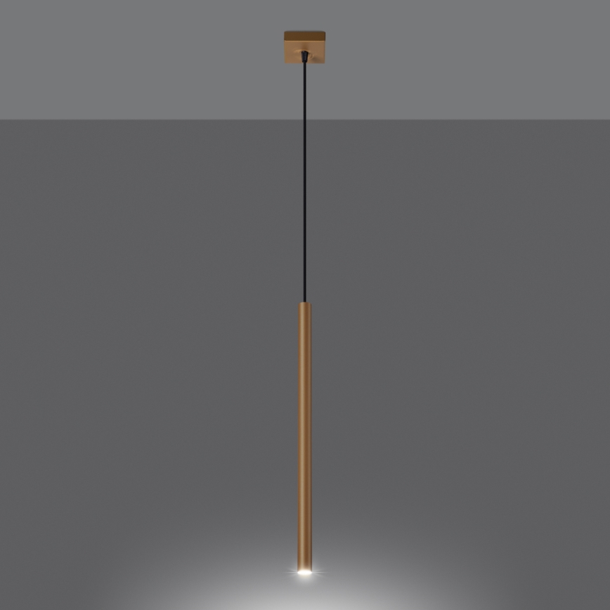 Hanglamp aan een koord PASTELO 1xG9/8W/230V goud