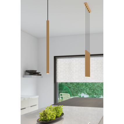 Hanglamp aan een koord PASTELO 1xG9/8W/230V goud