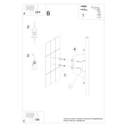 Wandlamp PASTELO 2xG9/8W/230V wit