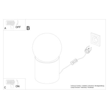 Tafellamp BOOMO 1xG9/8W/230V beuken