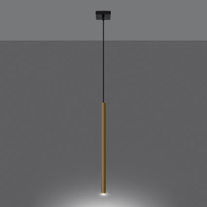 Hanglamp aan een koord PASTELO 1xG9/8W/230V goud