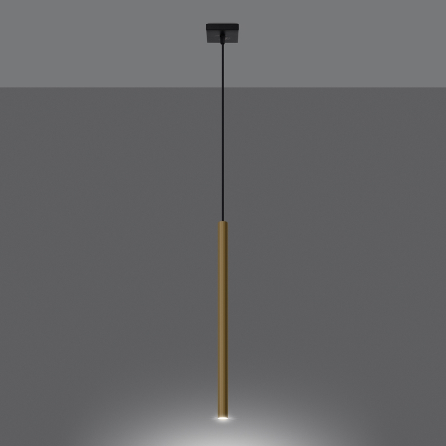 Hanglamp aan een koord PASTELO 1xG9/8W/230V goud