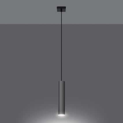 Hanglamp aan een koord LAGOS 1xGU10/10W/230V glanzend chroom