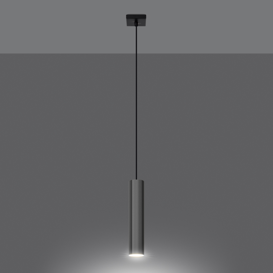 Hanglamp aan een koord LAGOS 1xGU10/10W/230V glanzend chroom