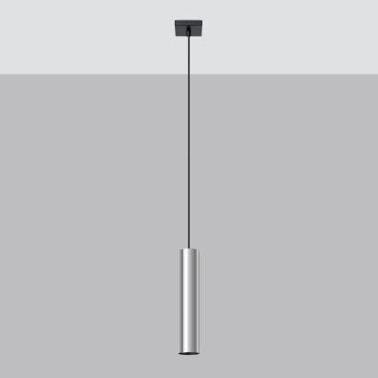 Hanglamp aan een koord LAGOS 1xGU10/10W/230V glanzend chroom