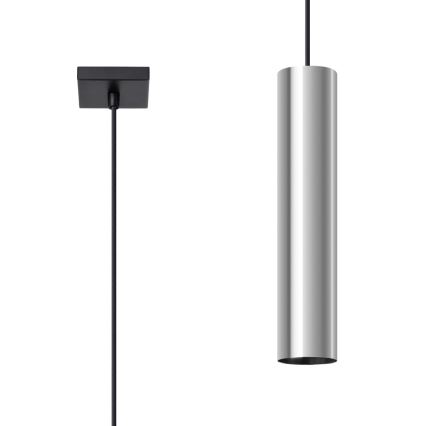 Hanglamp aan een koord LAGOS 1xGU10/10W/230V glanzend chroom