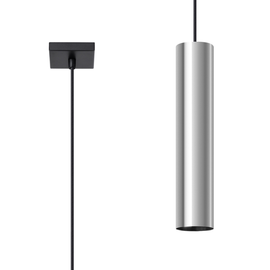Hanglamp aan een koord LAGOS 1xGU10/10W/230V glanzend chroom