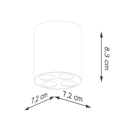 LED spot ZOE LED/9W/230V wit