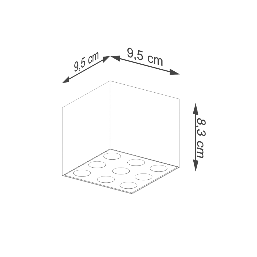 LED spot OZZY LED/16W/230V zwart