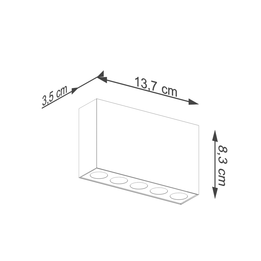 LED spot SOLE LED/11W/230V zwart