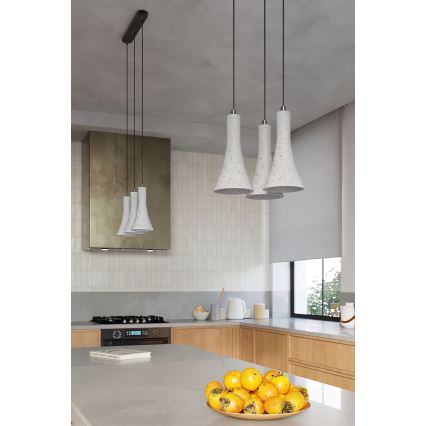 Hanglamp aan een koord REA 1xE14/12W/230V beton