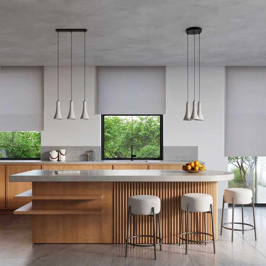 Hanglamp aan een koord REA 1xE14/12W/230V beton