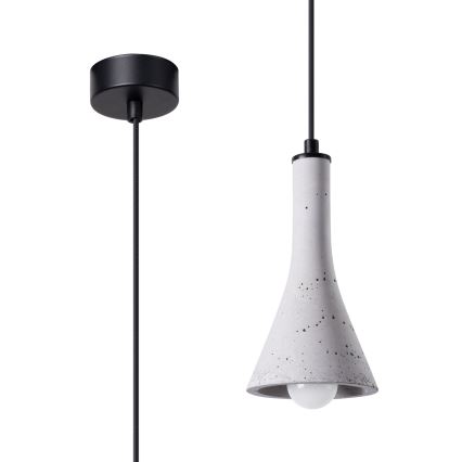 Hanglamp aan een koord REA 1xE14/12W/230V beton