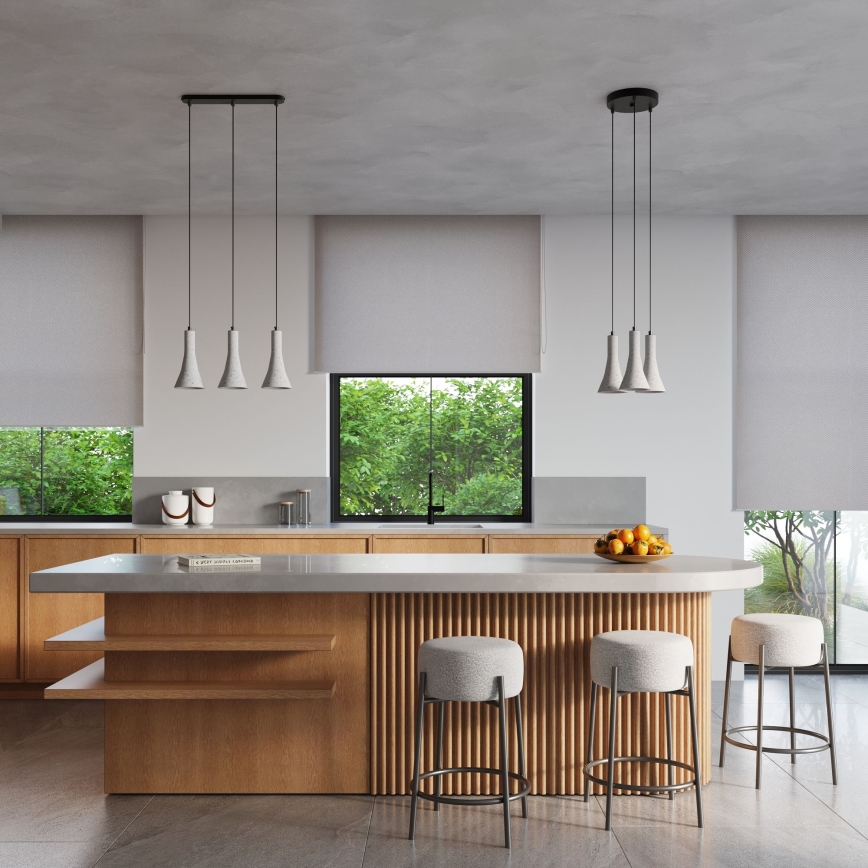 Hanglamp aan een koord REA 2xE14/12W/230V beton