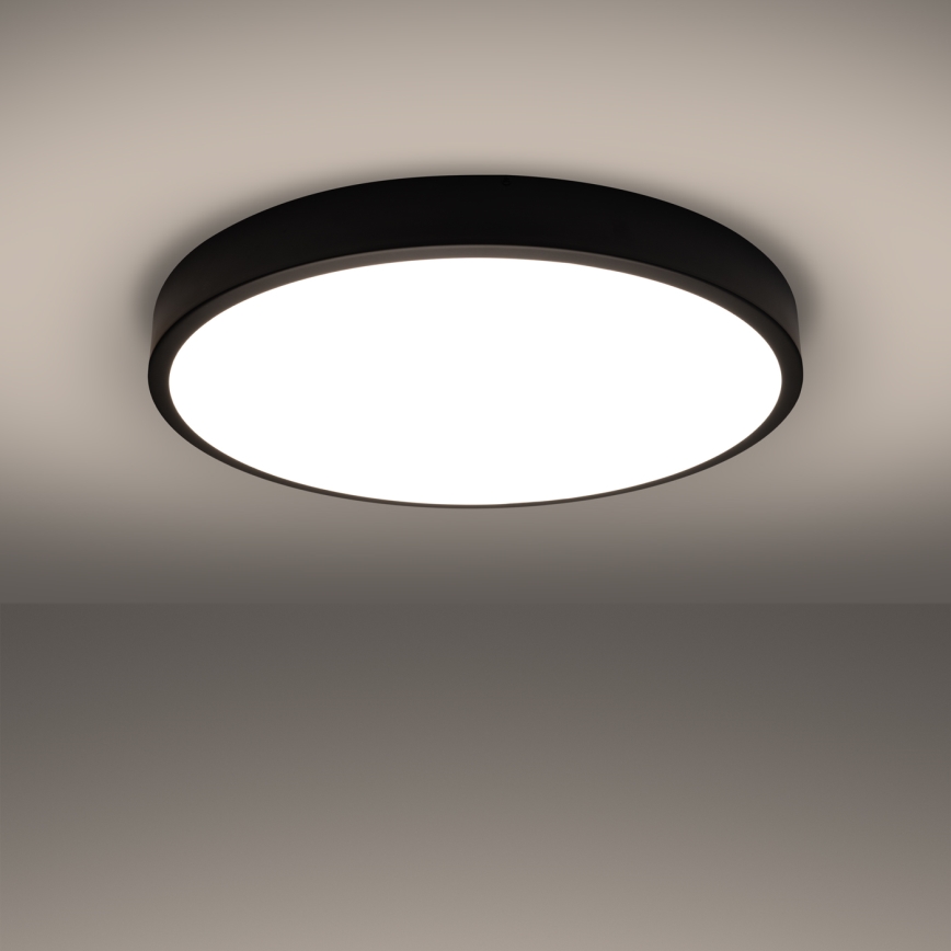 LED plafondlamp ONYX LED/48W/230V Ø 60 cm zwart