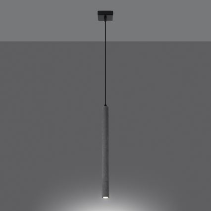 Hanglamp aan een koord PASTELO 1xG9/8W/230V beton