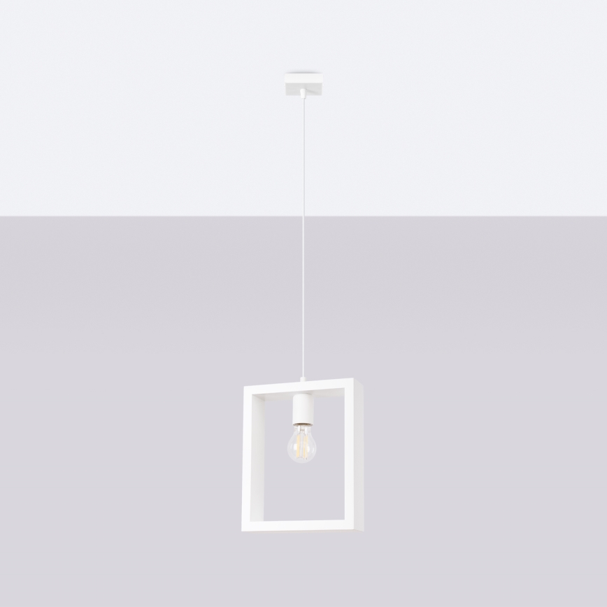 Hanglamp aan een koord ARIES 1xE27/15W/230V beuken/wit