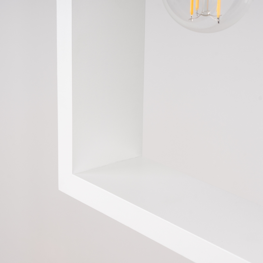 Hanglamp aan een koord ARIES 1xE27/15W/230V beuken/wit