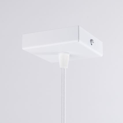 Hanglamp aan een koord ARIES 1xE27/15W/230V beuken/wit