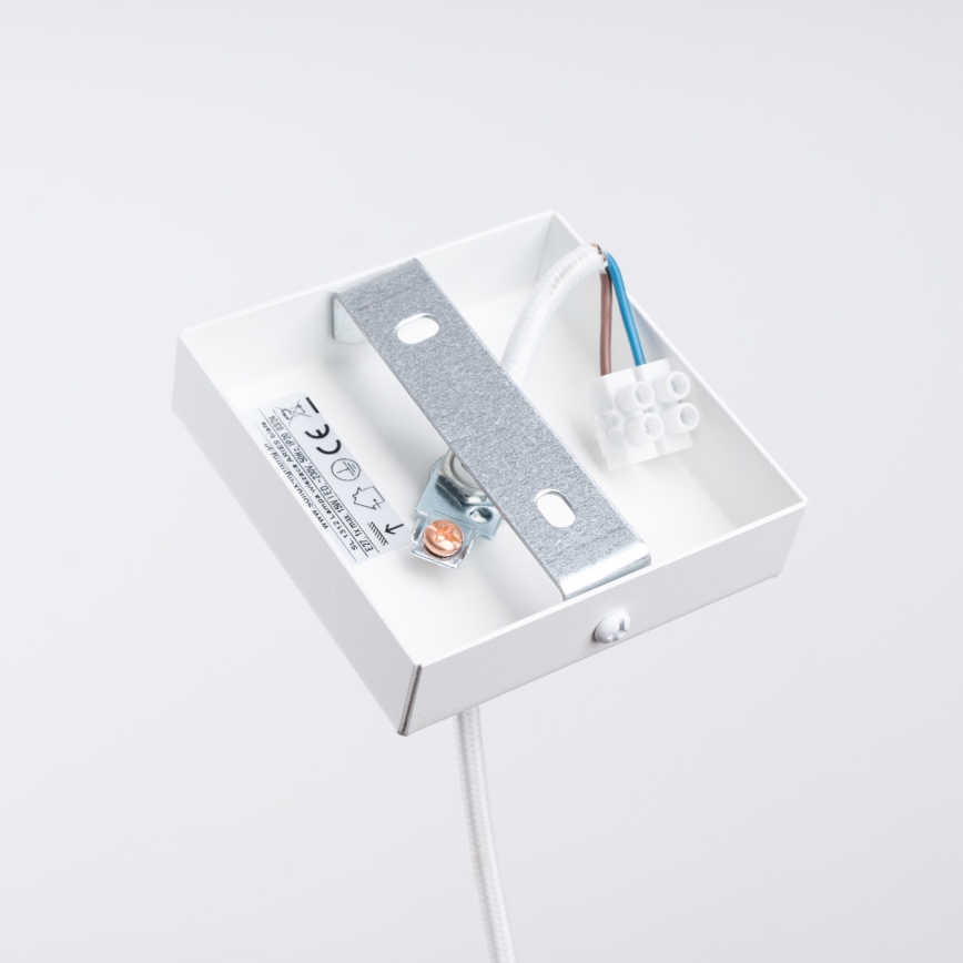 Hanglamp aan een koord ARIES 1xE27/15W/230V beuken/wit