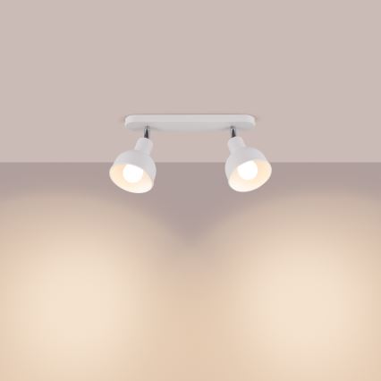 Spot ELBA 2xE27/15W/230V wit