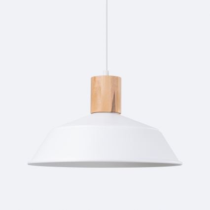 Hanglamp aan een koord FANO 1xE27/15W/230V diameter 34 cm wit
