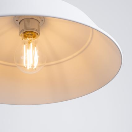Hanglamp aan een koord FANO 1xE27/15W/230V diameter 34 cm wit