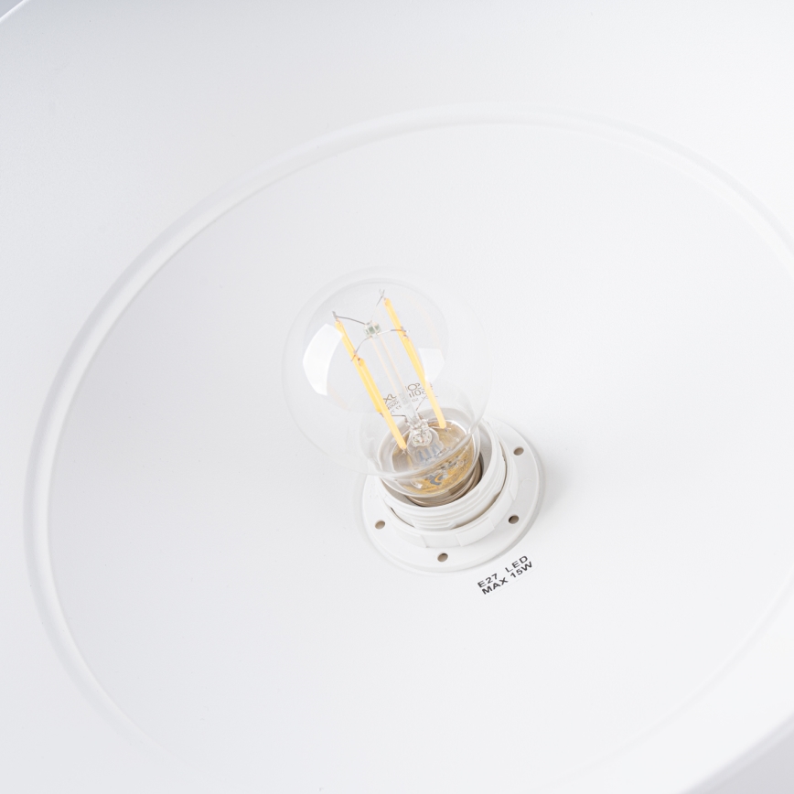 Hanglamp aan een koord FANO 1xE27/15W/230V diameter 34 cm wit
