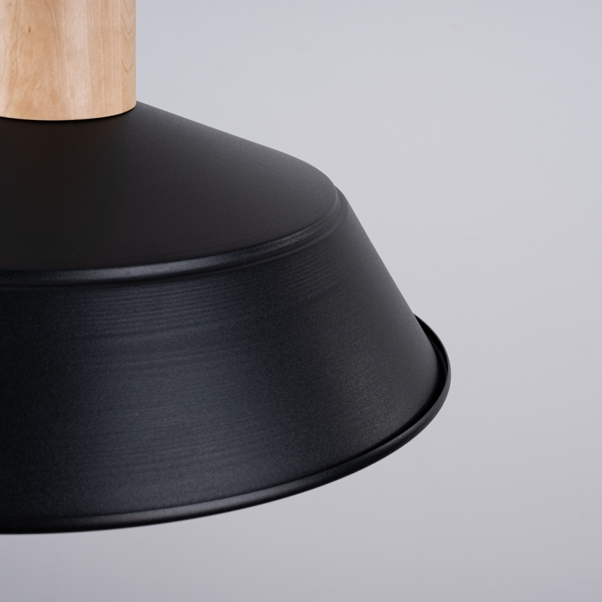 Hanglamp aan een koord FANO 1xE27/15W/230V diameter 34 cm zwart