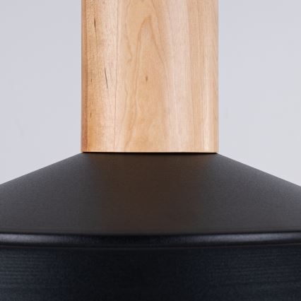 Hanglamp aan een koord FANO 1xE27/15W/230V diameter 34 cm zwart
