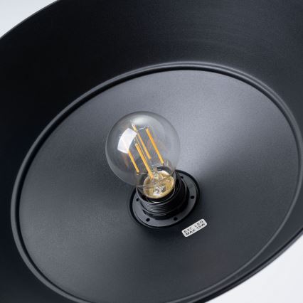 Hanglamp aan een koord FANO 1xE27/15W/230V diameter 34 cm zwart