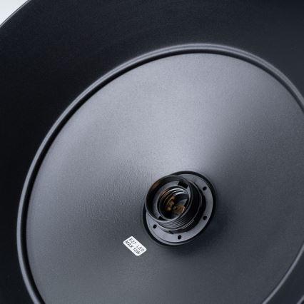 Hanglamp aan een koord FANO 1xE27/15W/230V diameter 34 cm zwart