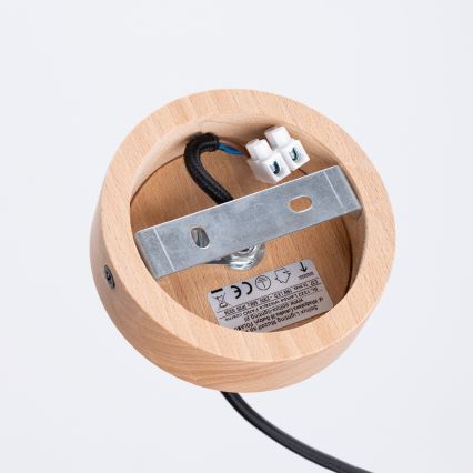 Hanglamp aan een koord FANO 1xE27/15W/230V diameter 34 cm zwart