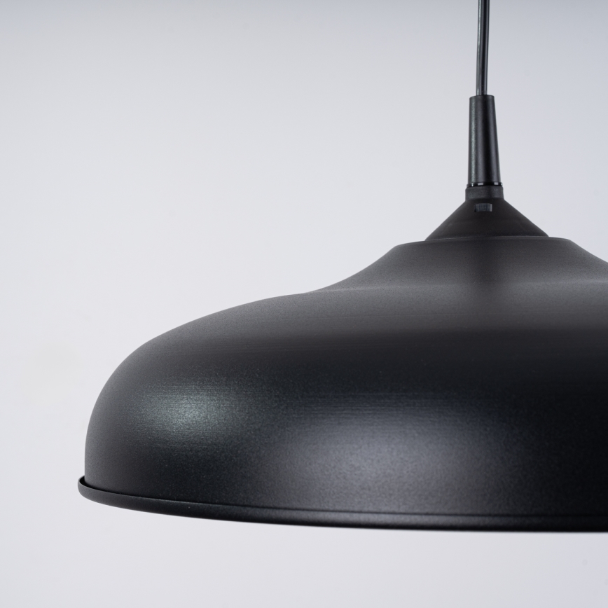 Hanglamp aan een koord GINA 1xE27/15W/230V diameter 38 cm zwart