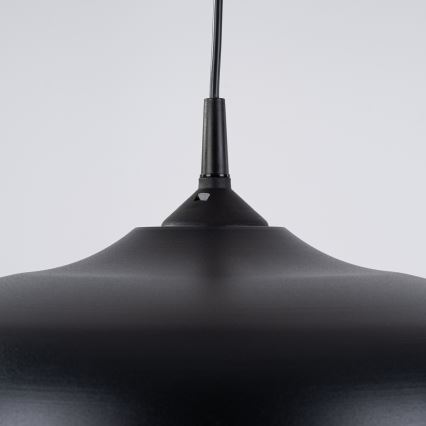 Hanglamp aan een koord GINA 1xE27/15W/230V diameter 38 cm zwart